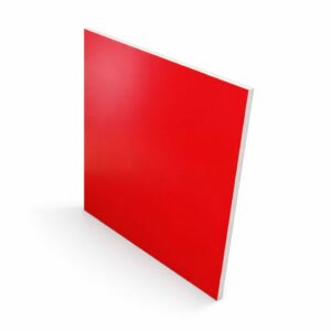 Panel Rojo Sobre Fondo Blanco Brillante 1 01
